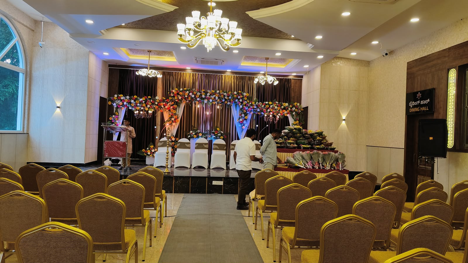 Vasundhara Palace event hall setup